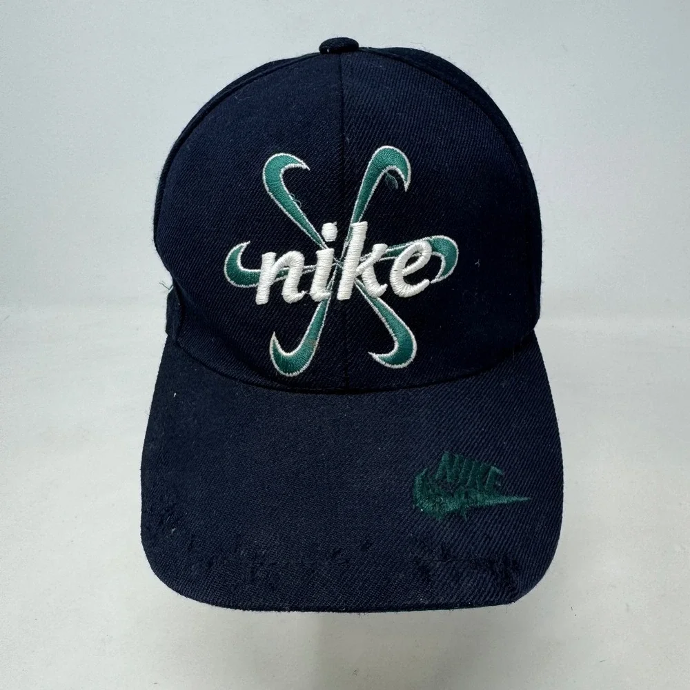 Vintage Nike Pinwheel Green Bay Packers Snapback Hat Black 90s NFL Cap